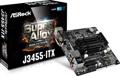 Pllakë amë Asrock J3455-ITX, Mini ITX, Intel Quad Core, DDR3 SO-DIMM