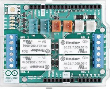 Modul relé ARDUINO Shield 4 Relays, 4 kanale, për Arduino, blu