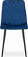 Set karrigesh ngrënieje Turin, 4 copë, kadife, blu navy
