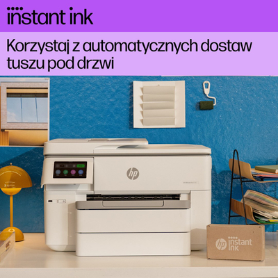 Printer multifunksion HP OfficeJet Pro 9730e, A3, me ngjyra, i bardhë