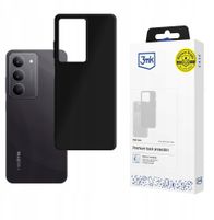 Maskë telefoni 3MK Matt për Realme 14X 5G, 1.2mm, mbrojtje nga goditjet, e zezë
