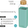 Шише за вода Quokka Bottle, 700 ml, боросиликатно стакло, тиркизна
