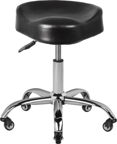 Stol këmbësh Gabbiano A450, ergonomik, ngjyrë e zezë