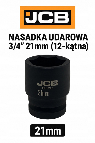 Kokë çelësi goditës King Tony JCB-46821, 3/4", 21mm, 12-këndor