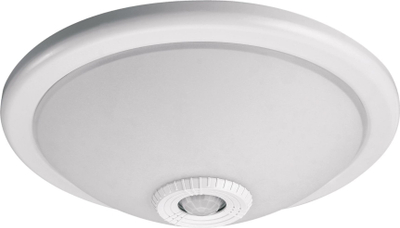 Таванска плафонска светилка GTV Vizela OS-PLCRKZ-00, 1x40W, со сензор за движење, бела