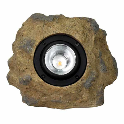 Reflektor kopshti solar 30 lumen, i rregullueshëm, imitim guri, ngjyrë bezhë