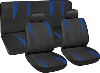 Mbulesa sediljesh Super Midi, set universal, material stof, zi me blu