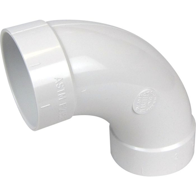 Bërryl 90° për aspirim SANTECH AERO SV8042, diametër 50mm, i bardhë