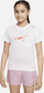 Bluzë sportive fëmijësh Nike Dri-Fit Jr DV0559 100, poliestër, grafikë Swoosh, e bardhë