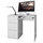 Tavolinë pune Topeshop Lima Desk, 98x51 cm, 3 sirtarë, e bardhë