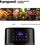 Fritezë me ajër Lauben Hot Air Fryer 4000BC, panel me prekje, 6 programe, e zezë