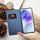 Këllëf libri Luna Carbon për Samsung A36 5G, me kapak, blu