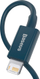 Kabllo karikimi Baseus CALYS-C03, USB në Lightning, 2m, 2.4A, blu
