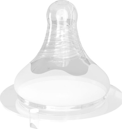 Gumë biberoni Neno Size M, 3–6 muaj, set 2 copë, transparente