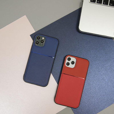 Futrollë TelForceOne Elegance Business për iPhone 12 12 Pro 6.1", TPU PC PU, blu navy