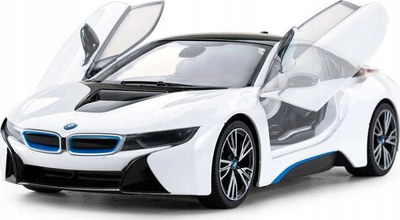 Makine me telekomandë Rastar BMW i8, shkalle 1:14, drita LED, e bardhe
