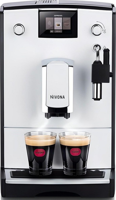 Aparat kafeje presioni Nivona CafeRomatica NICR 560, 15 bar, mulli çeliku, i bardhë e i zi