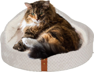 Shtrat për mace PALOMA Cushion Cover, 45 cm, me mbulesë, bezhë