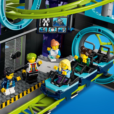 Set për me ndërtu LEGO City 60421 Robot World, park me tren ashensori, 8+ vjeç, shumëngjyrësh