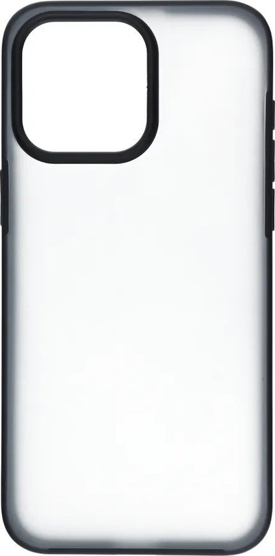 Husë telefoni Blueo Ape për iPhone 15 Pro Max, transparente, me korniza të zeza