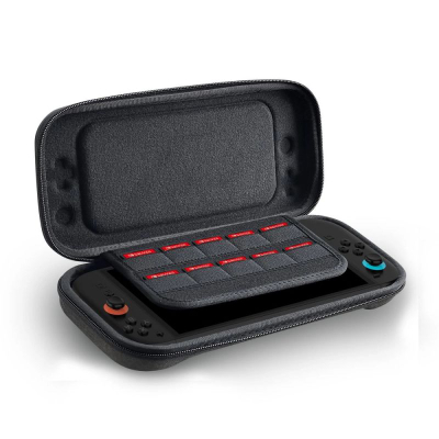 Kuti mbrojtëse Tech-Protect Hardpouch për Nintendo Switch 2, gri e errët