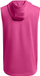 Маица без ракави со капуч Under Armour, спортска, розова