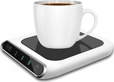 Ngrohës filxhani USB për kafe dhe çaj, me rregullim temperature, portativ, gri
