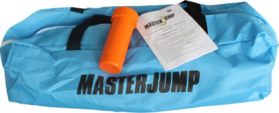 Dyshek gjimnastikor i frytshëm Master Airspot Masterjump, diametër 100 cm, lartësi 20 cm, i kuq