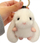 Varëse çelsash Fluffy Bunny BRL340B, lepurush pelushi, 10 cm, i bardhë
