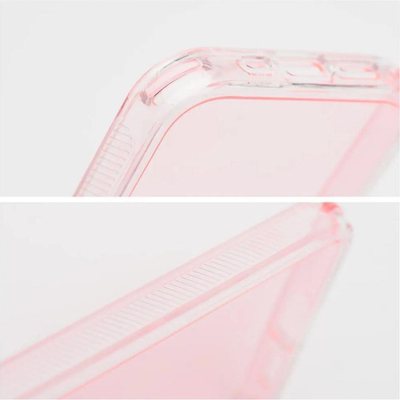 Kutia mbrojtëse OEM MATRIX CLEAR për Xiaomi Redmi Note 14 Pro 4G, transparente, rozë pluhur