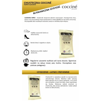 Lecka pastru për këpucë Coccine DA0337, 15 copë, për lëkurë dhe plastikë