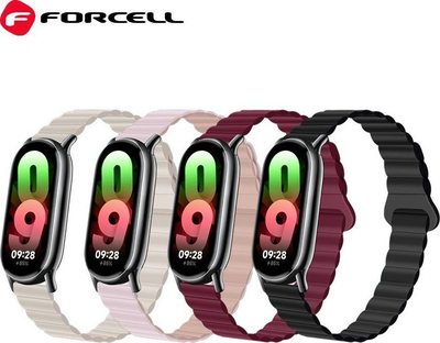 Rrip ore Forcell F-Design Fx8 për Xiaomi Smart Band 8, prej poliestër të ricikluar, i rregullueshëm, gri pluhuri