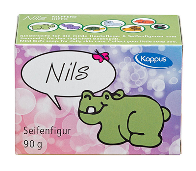 Sapun për bebe Kappus, në formë hipopotami, 90 g
