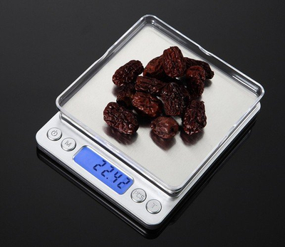 Прецизна кујнска вага, 500 g, 0.01 g, со мерни садови