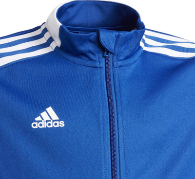 Bluzë sportive për kalamaj adidas Tiro 21 Track Jr GM7315, AEROREADY, poliester i ricikluar, blu