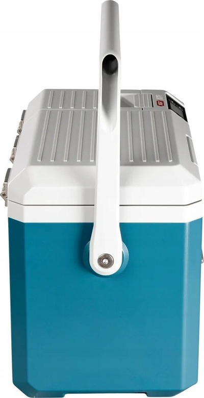 Frigorifer portativ Makita CW003G, 7L, 40V XGT pa kabllo, blu e bardhë