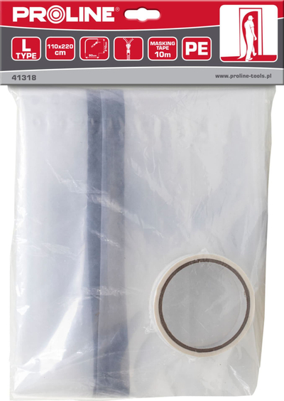 Perde Proline kundër pluhurit Anti dust Foil Curtain 110x220cm, zinxhir L, transparente