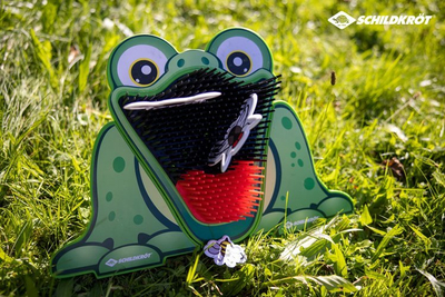 Loja e hedhjes SCHILDKRÖT Feed the Frog Toss Game, me disqe, për kalamaj 4+