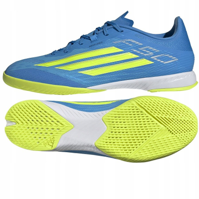 Atlete futsalli Adidas F50 League Indoor, unisex, numri 44, blu me të verdhë