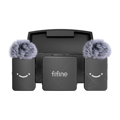 Fifine M9 set mikrofonësh të lidhur (të zi)