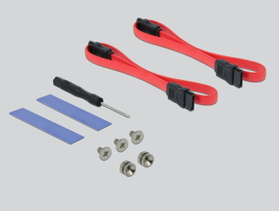 Kartë zgjerimi Delock PCIe 4.0 x16 90486, M.2 M Key dhe B Key, mSATA, e zezë