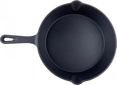 Tigan gize Texas Club 25 cm, me dorezë metal, i zi