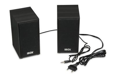 Bokse kompjuterike iBOX SP1, 2.0, me kabllo 3.5mm, të zeza
