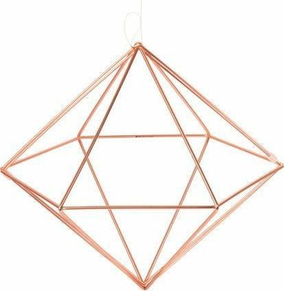 Set dekor muri Umbra Prisma, 6 copë, metal, ar rozë