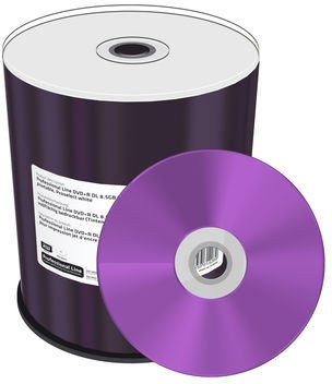 Оптички диск MediaRange DVD+R Professional, 8x, целосен печат, пакување 100 парчиња