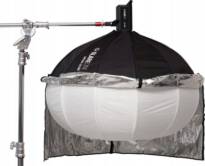 Softbox sferik GlareOne Lantern 120 Pro, 120 cm diametër, me skirt, i bardhë