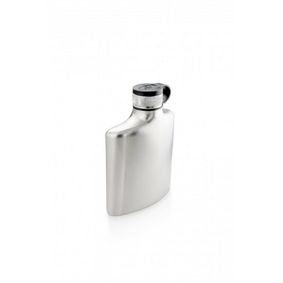 Shishe xhepi GSI Outdoors Glacier Stainless, çelik inox, metalike argjend