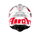 Helmeta motocross Airoh Aviator 3 Saber, L, e bardhë kuqe e zezë