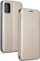 Këllëf libri për telefon Realme 7 Pro, me portofol, me kapëse magnetike, ngjyrë gold