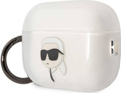 Mbulesë Karl Lagerfeld KLAP2HNIKTCT për Apple AirPods Pro 2, transparente, me varëse